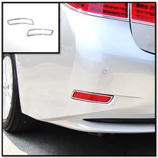 Lexus ES 2015 2018 ES200 ES250 後保桿飾框 質感改裝飾貼, 1個, 鍍鉻銀 後反光片框