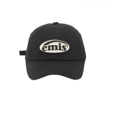 Emis 時尚百搭字母LOGO-帽子 男女情侶 黑色