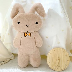 짱구 복슬복슬 유리토끼 라인쿠션, 1개, 혼합색상, 50cm