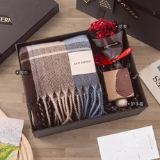 生日禮物女生送閨蜜男女朋友冬季保暖圍巾禮盒聖誕節禮物