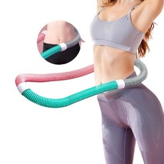 전신 사용 가능 다이어트 훌라후프 뱃살 훌라후프 고탄성 소프트 스프링 허리라인 다이어트 슬림, 1개, 혼합 색상*1, 1.5kg