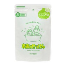 MIYOSHI 無添加泡泡洗手慕斯補充包 300ml, 1個, 家庭用沐浴乳-補充包550ml