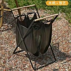 戶外便攜摺疊垃圾袋掛架, 1個, 垃圾袋50只, N/A