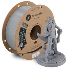 Polymaker ABS 필라멘트 1.75mm 라임 1kg 3D 프린팅 필라멘트 PolyLite ABS 3D 프린터 필라멘트 내열성 강하고 내구성 치수 정확도 +/-, ABS Pro 1kg, 114 - 1.75mm Grey