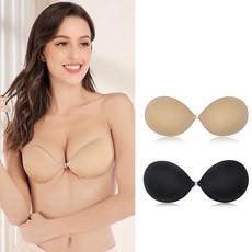 볼륨업 왕가슴 브라 웨딩 오프숄더 누브라 뽕패드 브라패드 끈없는 브라