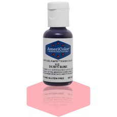 아메리컬러 더스티 로즈 소프트 젤 페이스트 식용 색소 0.75 온스 AmeriColor Dusty Rose Soft Gel Paste Food Color .75 oz, 1개