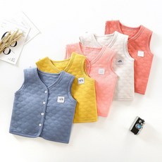 Hi！Kids兒童夾棉馬甲秋冬季加厚純棉嬰兒保暖背心寶寶小馬夾男童女童坎肩