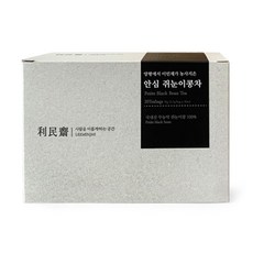 [이민재Tea] 쥐눈이콩차 무카페인 | 국내산 무농약 쥐눈이콩 100퍼센트 | 생분해 티백, 3g, 1개, 20개입