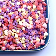 臺灣出貨 矢車菊混閤花瓣10g 烘焙裝飾花茶調配用花 火星花瓣 咖啡烘焙裝飾用幹花 火星花瓣 金盞花絲 天然混合花瓣, 混合果粒30g