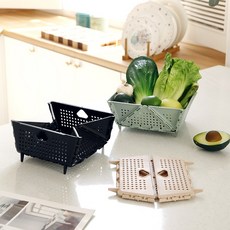 플라라 접이식 바구니 세척, 살구색, 1개