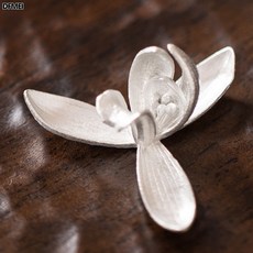 DFMEI 線香插純錫玉蘭花黑檀木實木臥香爐香道沉香檀香香薰爐臥香爐香託, 1個