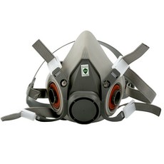 반면형 방진 마스크 산업용 작업 보호 호흡기 분진 가스 차단 필터 장착형, 6200 마스크 빅아이 마스크, 1개