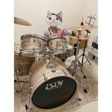 ISBN Drums 505系列 爵士鼓組 木紋貼皮 6層白楊木鼓身, 詳見包裝