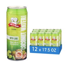Amy & Brian Coconut Water with Lime 에이미 앤 브라이언 코코넛 워터 라임, 12개, 520ml