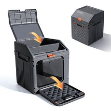 접이식 자동차 트렁크정리함 2단 수납함 차량용품, 그레이