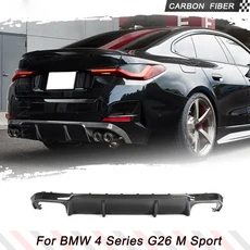 카본 리어 범퍼 디퓨저 BMW 4시리즈 G26 M 스포츠 440i 430i 21-23 호환, 기본선택