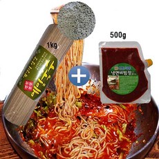 봉평 메밀국수1kg+비빔장500g 비빔막국수 막국수_ 202676234EA, 1, 1kg