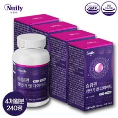 뉴일리 슬림퀸 갱년기 앤 다이어트 900mgx60정 갱년기여성건강 다이어트 비타민3종 함유, 4개, 60정