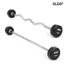 아리프 12각 우레탄 고정 바벨 직선바, 15kg, 블랙, 1개