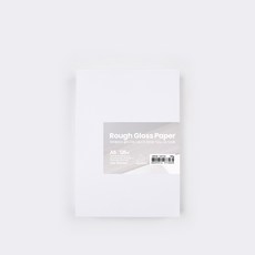 PaperPhant 하이퀄리티 용지 러프그로스지(Rough Gloss paper), 화이트 130g A5 125매