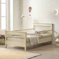 까사레브 올리버 데이베드 SS_D타입 원목 침대 프레임, 아이보리