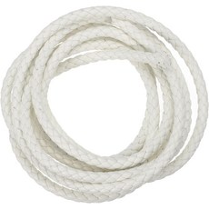 땋은 가죽 코드 둥근 스트랩 보석 제작용 부드러운 로프 넥타이 제작 목걸이5mm 2야드 흰색, Black, 3mm