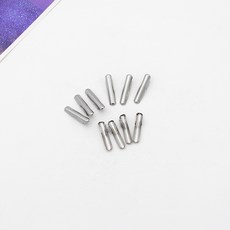 5mm 고무스트링철팁 스트링끝쇠 고무줄철팁 포장재료, 10개, 실버