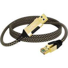 [Suppower] USB-이더넷 케이블 50피트 USB-A 3.0 RJ45 FTP 1기가비피에스 고속 차폐 LAN 네트워크 직접 연결 노트북 PC 맥북 스위치 윈도우 맥OS, [Suppower] USB-이더넷 케이블 50피트 US