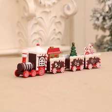 크리스마스 귀여운 미니 원목기차 모음, C. YHY 하우스 모델