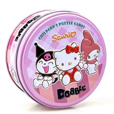 台灣發貨-找茬親子聚會遊戲卡牌spot it game英文卡片dobble 找你妹紙牌 派對智力玩具 兒童桌遊 益智遊戲, 1個, 你好 kt