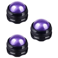 舒緩按摩球, 紫色的, 3套