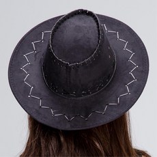 세무 카우보이모자 파티 노래방 할로윈 촬영소품 코스프레이패션 졸업사진컨셉 커스튬, 레드, 1개