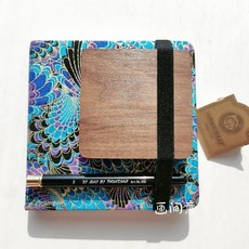 원목 고체물감 여행용 파레트 빠레트 수채화물감 아크릴 인터넷화방 미술용품 워터브러쉬 미술재료 도구 팔레트 휴대용 파렛트 빠렛트, 15그리드 + 사각북 + 펜 + 브라스클립