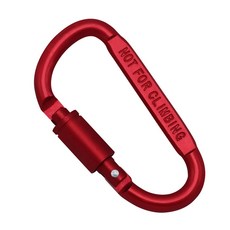 알루미늄 합금 D자형 버클 암벽 등반 카라비너 클립 트위스트락 카라비너, 빨간색, Red