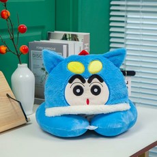 귀여운 짱구 U자형 쿠션 사무실 낮잠용 휴대 목베개, 6