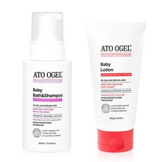 아토오겔 아기 바스앤샴푸 1개 신생아 로션 1개