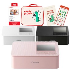 캐논 SELPHY CP1500 Wi-Fi 포토프린터 RP-108 인화지108매 조구만 굿즈 패키지, 화이트 화이트