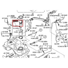 【JT馬自達原廠】CX7 10-12 正廠 汽油濾心 汽油幫浦外蓋 燃油濾清器, 1個