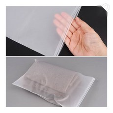 [하루셀렉] 비닐파우치 재사용가능지퍼백 반투명 PVC 지퍼백 파우치 20x30cm