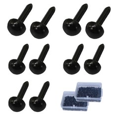 아기코끼리 인형 만들기 콩알 눈 5mm x 200p 6mm x 200p, 1개, 블랙