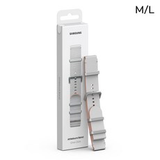 삼성전자 갤럭시워치 애슬레저 스트랩 밴드 와이드 M~L, 와이드(M/L), 실버, 1개