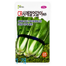 피피에스 CR사계절엇갈이 배추 씨앗 20g 봄 여름 노지 하우스 텃밭 종자, 1개