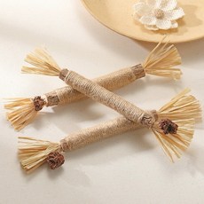 MINy 木天蓼磨牙棒 拉菲草蟲癭果 22公分 木天蓼薄荷球 鈴鐺球, 1個, 三隻一組, 木天蓼薄荷