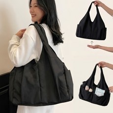 베리온스 나일론 방수 기저귀가방 여성나일론가방, 블랙