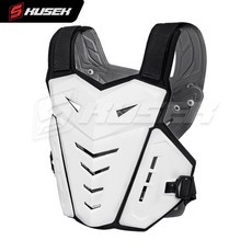 越野摩托車防摔背心護胸護背護肘護膝套裝，四季通用摩旅護甲衣，臺灣出貨, 白色, 1個