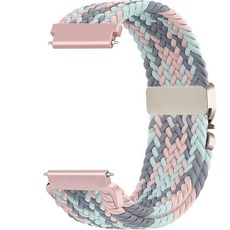 Issinlky 갤럭시 워치 7/6/5/4/FE 40mm 44mm/ Venu Sq/Sq 2/Venu 2 플러스/Vivoactive 3/5/Venu/GTS와 호환되는 20mm 나, 블루 그레이 파우더