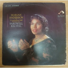 중고LP) Marian Anderson – Farewell Recital(자켓EX-/음반EX+)
