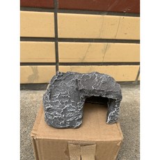 一心 水族 烏龜曬台 大小爬台 巴西烏龜曬背台 浮台 浮島 寵物爬坡 躲避屋 魚缸造景, 1個, 斜坡躲避龜台