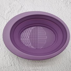 美妝蛋刷具清潔矽膠摺疊碗 刷具清潔 矽膠刷具 美妝蛋清潔 化妝刷具, 1個, (Z36) 夢幻紫色