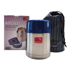 아폴로 보온도시락 (죽통 겸용) APL-485 / 직장인 수험생 보온죽통 보온밥통 병원 환자 식사, 1개, 485ml